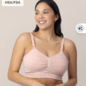 Kindred Bravely Sublime Hands Free Pumping and Nursing Bra Hands Free Pink